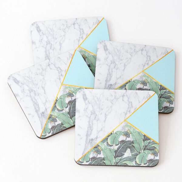Item preview, Marble/Banana Leaves/Celeste designed and sold by monpetitbambino.