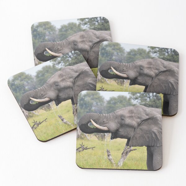 Item preview, African Elephant Drinking in the Okavango designed and sold by MinkMaguari.