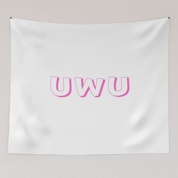 Item preview, UWU cutie kawaii pastel print designed and sold by Lilpinkdinoshop.