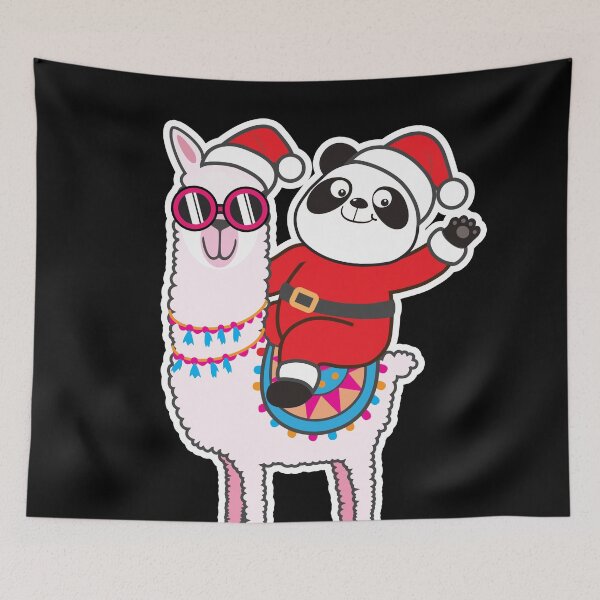 Item preview, Panda Santa Llama designed and sold by plushism.