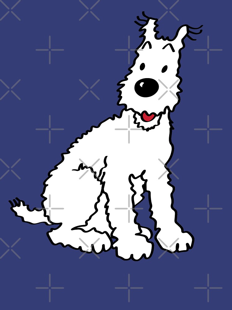"Snowy dog Tin Tin" T-shirt by FunIlustrations | Redbubble