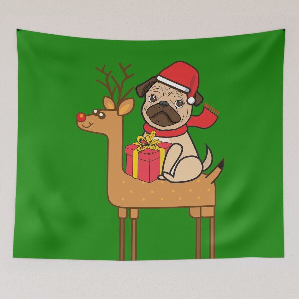 Item preview, Pug Xmas designed and sold by plushism.