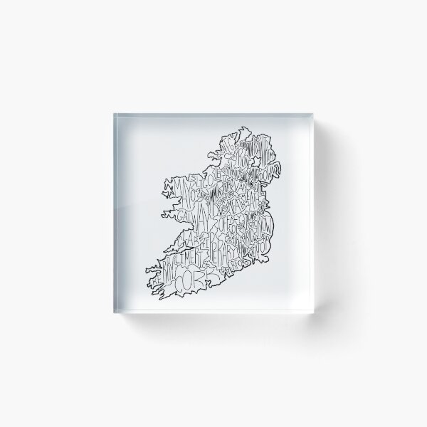 Item preview, Counties of Ireland Map designed and sold by Calen  Picard-Carroll.