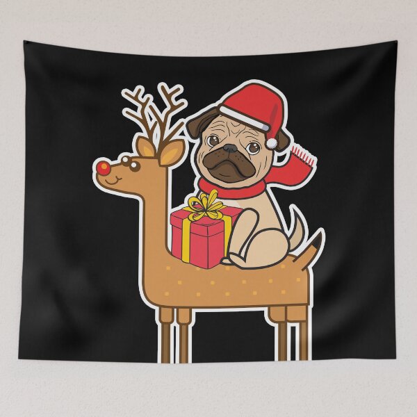 Item preview, Pug Xmas designed and sold by plushism.