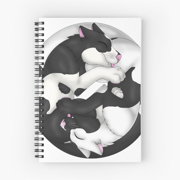 Item preview, Yin-Yang Cats: Bicolor Black/White designed and sold by spyroid101.