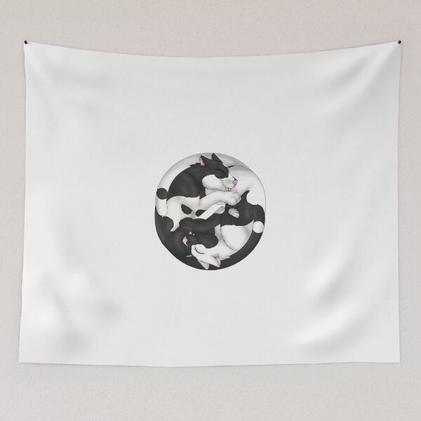 Item preview, Yin-Yang Cats: Bicolor Black/White designed and sold by spyroid101.