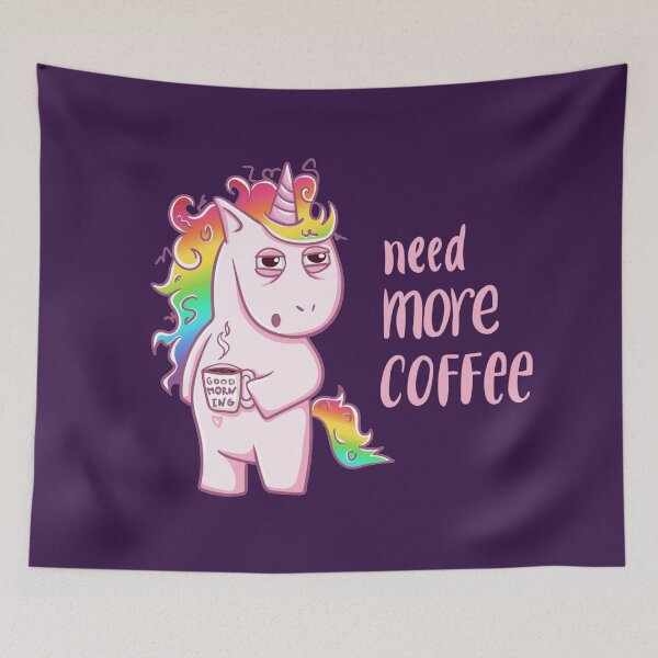 Item preview, Unicorn needs coffee designed and sold by Earthsavers.
