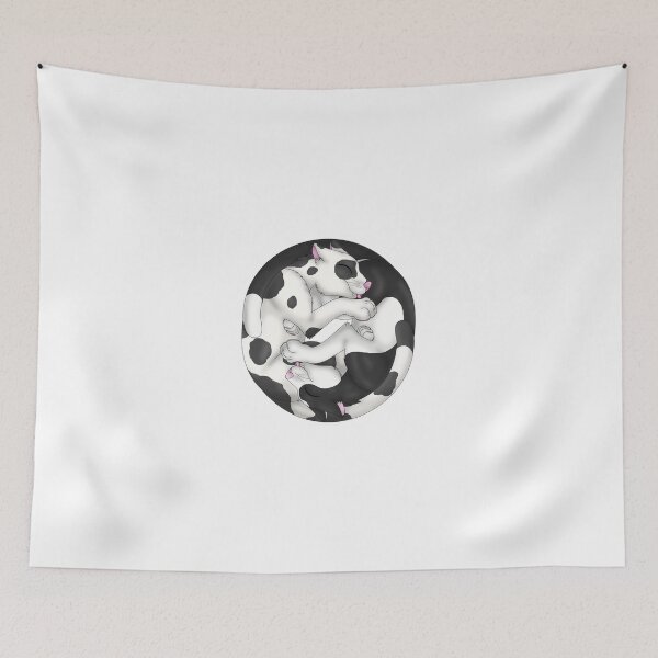 Item preview, Yin-Yang Cats: Black Bicolor designed and sold by spyroid101.
