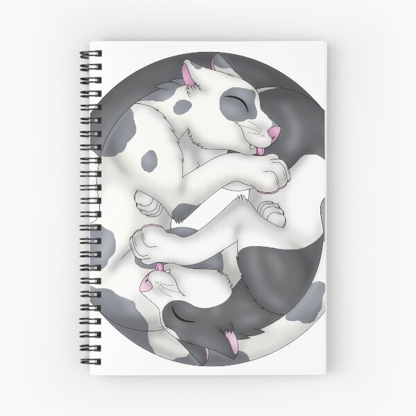 Item preview, Yin-Yang Cats: Grey Bicolor designed and sold by spyroid101.