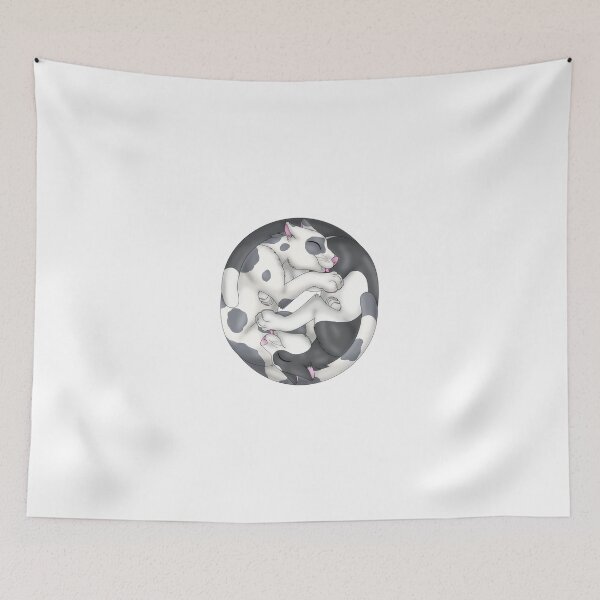 Item preview, Yin-Yang Cats: Grey Bicolor designed and sold by spyroid101.