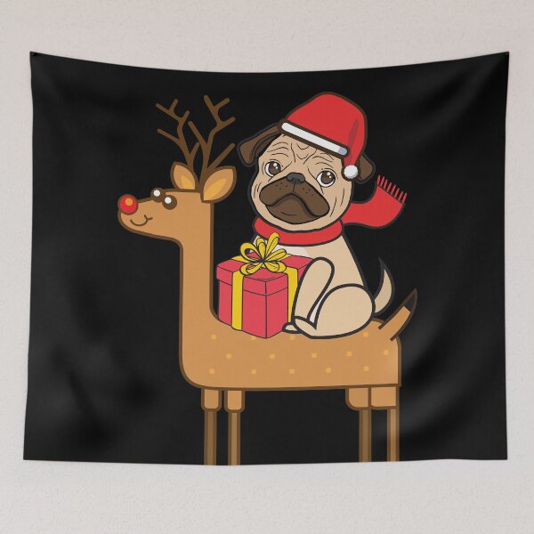 Item preview, Pug Xmas designed and sold by plushism.
