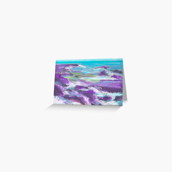 Keep Off the Rocks (pastel) Greeting Card