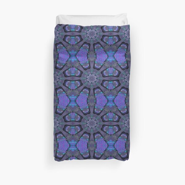 Blue and Purple Kalder Carpet Duvet Cover