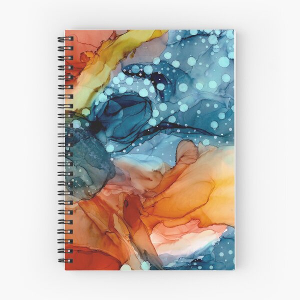 Item preview, Morgan Orange Rust and Blue Underwater Abstract designed and sold by puddleandink.