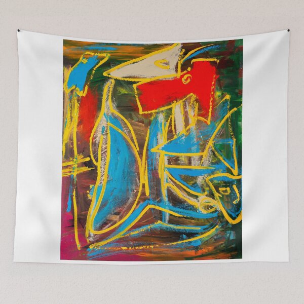 Item preview, Vibrant Abstract Painting designed and sold by visfineart.