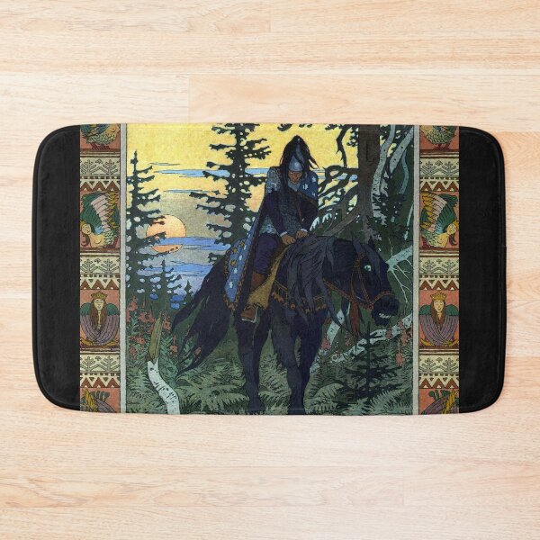 Item preview, The Black Horseman - Vasilisa the Beautiful - Ivan Bilibin designed and sold by forgottenbeauty.