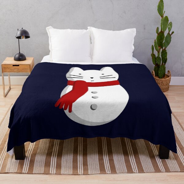 Item preview, Snow cat, Snowman cat, Christmas cat, xmas cat, cat tee, cat t-shirt  designed and sold by MoCatDesigns.
