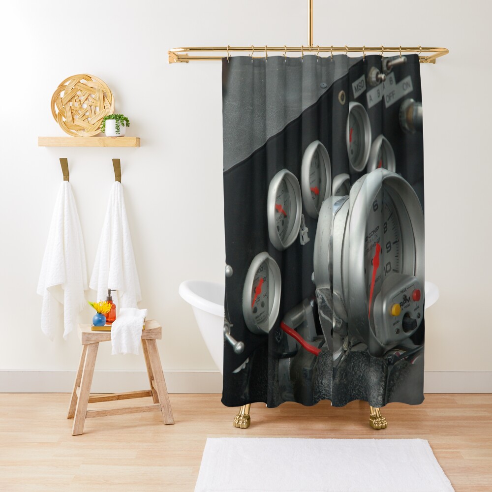 "NascarDashboard" Shower Curtain by ber752001 Redbubble