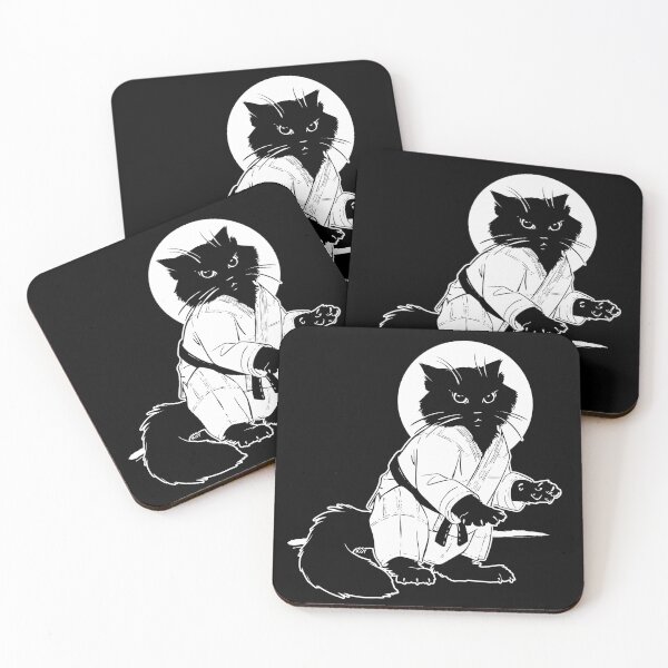 Item preview, Jiu Jitsu Ninja Black Cat designed and sold by Laura Roy.