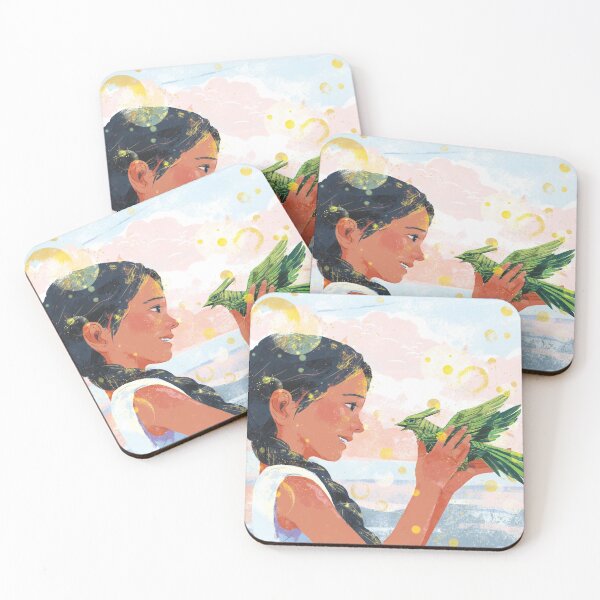 Item preview, Girl and magic bird designed and sold by qu-lan.