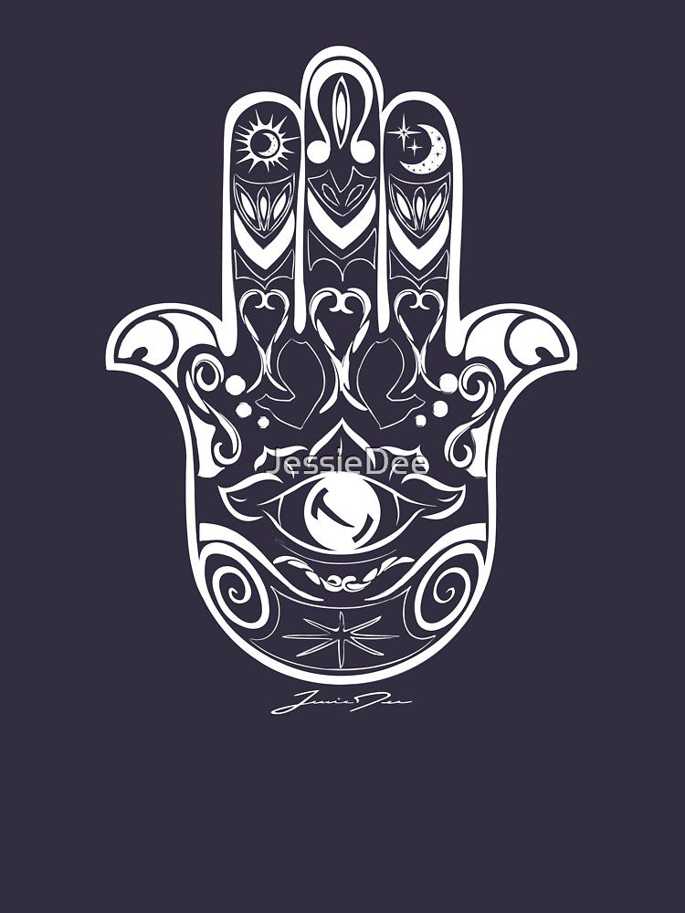 Hamsa Hand Universal Sign Of Protection by JessieDee