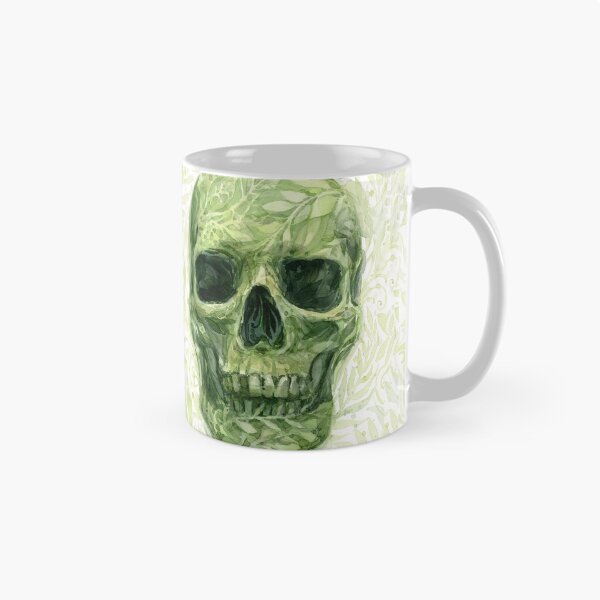 Item preview, Leafy Skull Painting designed and sold by Olga Shvartsur.