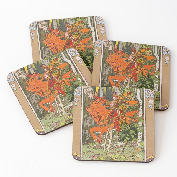 Item preview, El jinete rojo - Vasilisa la Bella - Ivan Bilibin 1899 designed and sold by forgottenbeauty.