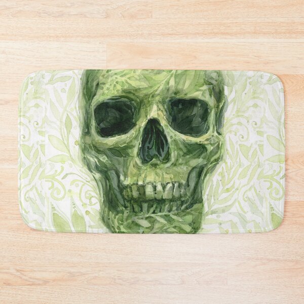 Item preview, Leafy Skull Painting designed and sold by Olga Shvartsur.
