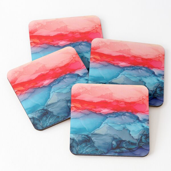 Aperçu de l'œuvre Magica Sunset Sea Abstract créée et vendue par puddleandink.