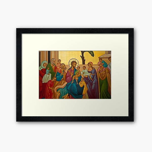 Christ Blessing the Children Framed Art Print