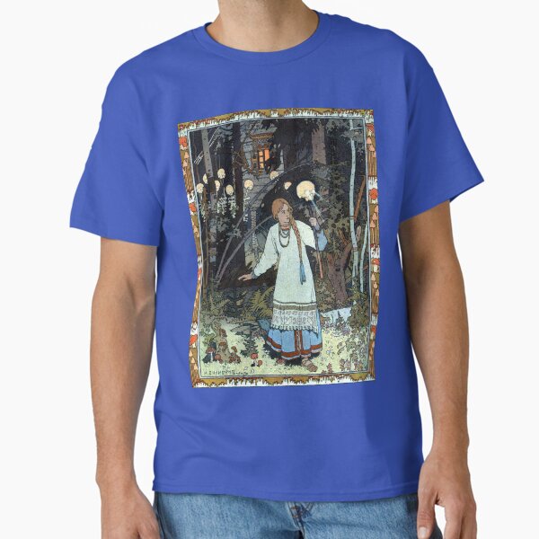 Item preview, Vasilisa the Beautiful at the Hut of Baba Yaga - Ivan Bilibin designed and sold by forgottenbeauty.