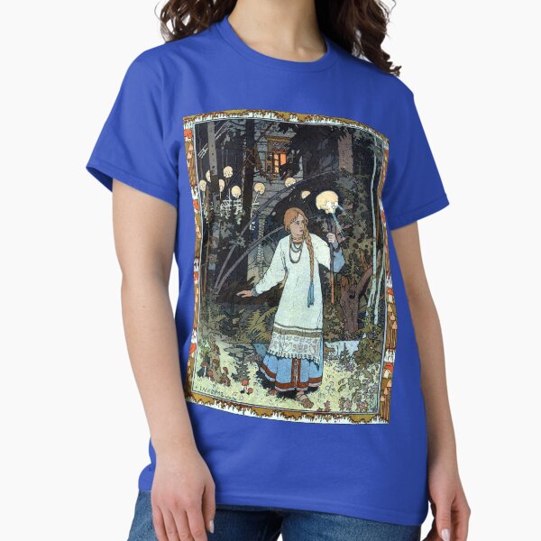 Vista previa del artículo con la obra «Vasilisa la bella en la cabaña de Baba Yaga - Ivan Bilibin», diseñado y vendido por forgottenbeauty.