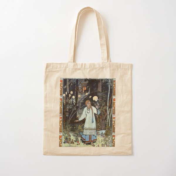 Item preview, Vasilisa the Beautiful at the Hut of Baba Yaga - Ivan Bilibin designed and sold by forgottenbeauty.
