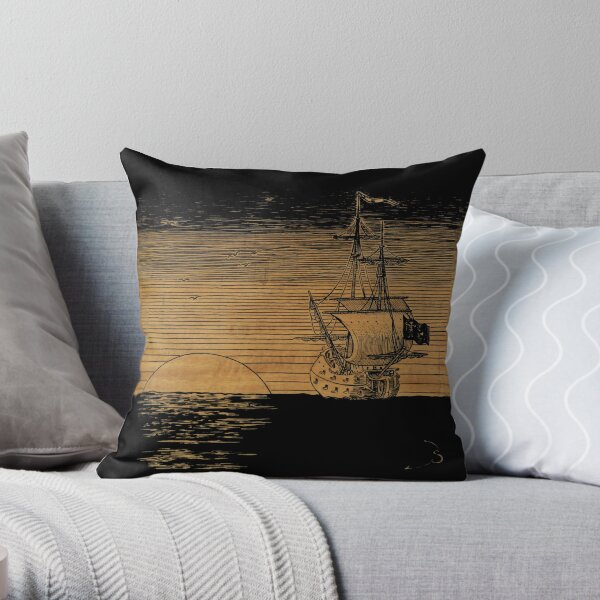 The Queen Anne's Revenge Throw Pillow