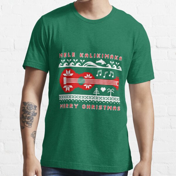 Mele Kalikimaka Red Ugly Christmas Sweater Essential T-Shirt