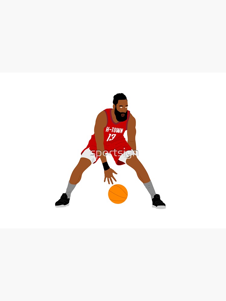James Harden Houston Basketball by sportsign