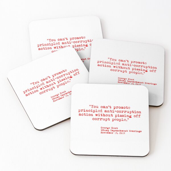 Item preview, Kent Corruption Quote from Impeachment Hearings - red designed and sold by Thelittlelord.