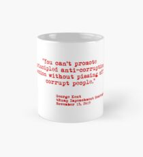 Kent Corruption Quote from Impeachment Hearings - red Classic Mug