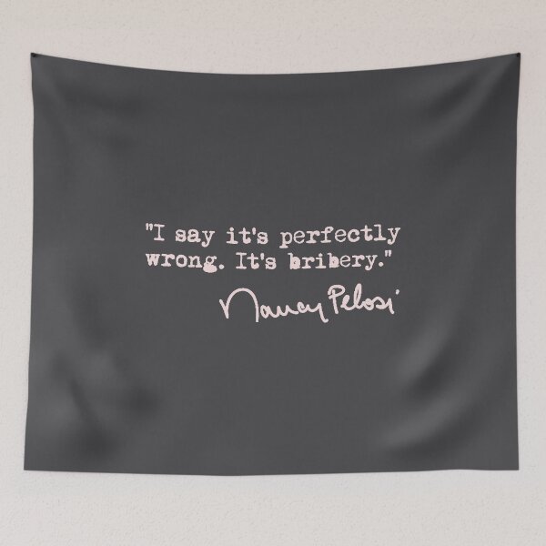 Item preview, I say it's perfectly wrong. It's bribery. (pink) designed and sold by Thelittlelord.