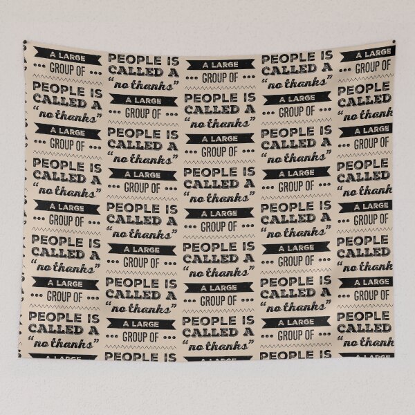 Item preview, Introvert | A large group of people is called a "no thanks" designed and sold by aussieforgood.