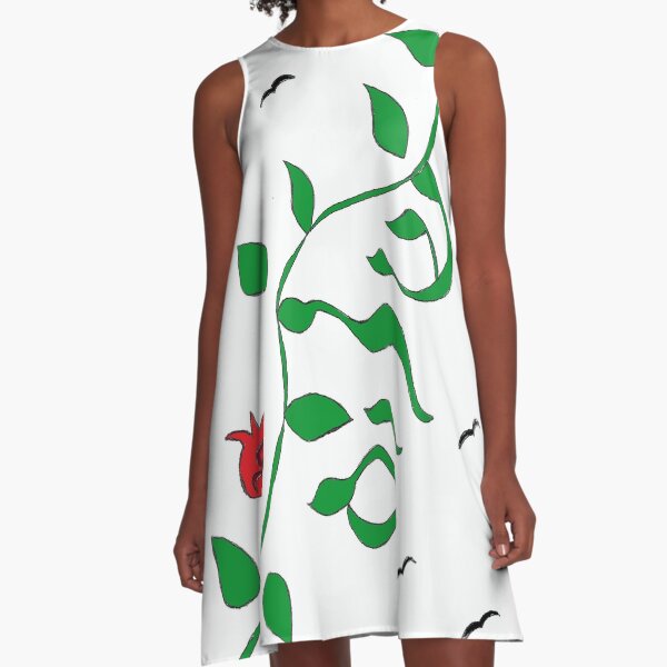 Leaves A-Line Dress