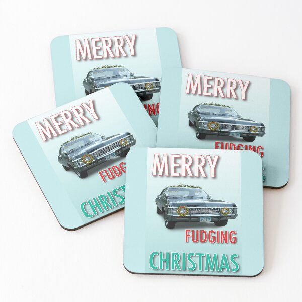 Item preview, Supernatural Christmas Card (Merry Fudging Christmas) designed and sold by NerdKeepers.