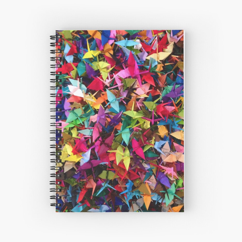 "Paper Cranes" Spiral Notebook for Sale by PedersenMichael Redbubble