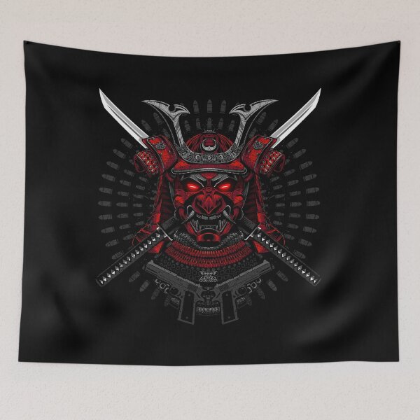 Item preview, Samurai red mask designed and sold by albertocubatas.