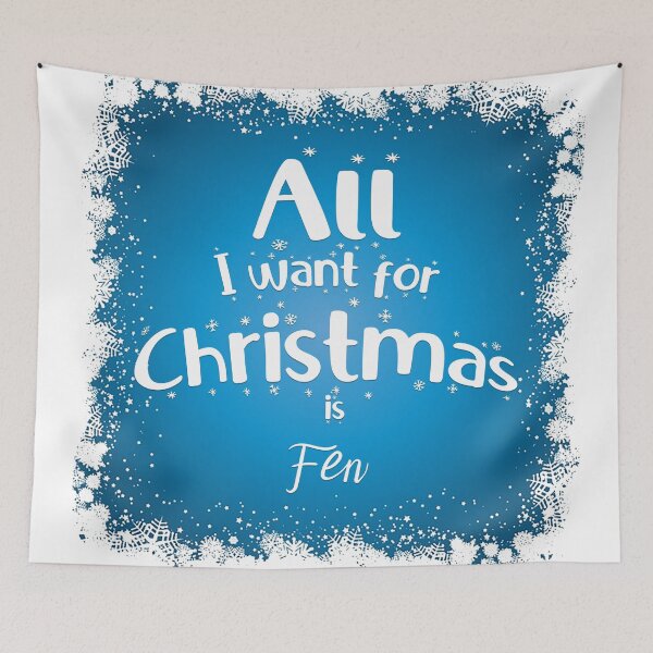 Item preview,  All I want for Christmas is Fen designed and sold by BunnyMomMtl.