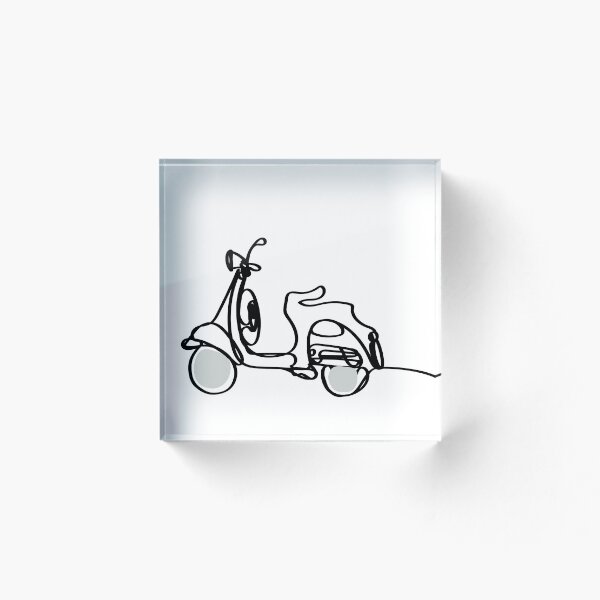 Item preview, one line classic mortorcycle  design for art and print   designed and sold by Pongbun Sangkaew.