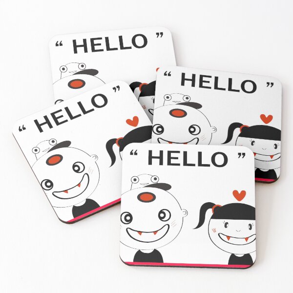 Item preview, Cute boy and girl monster design for art and print  designed and sold by Pongbun Sangkaew.