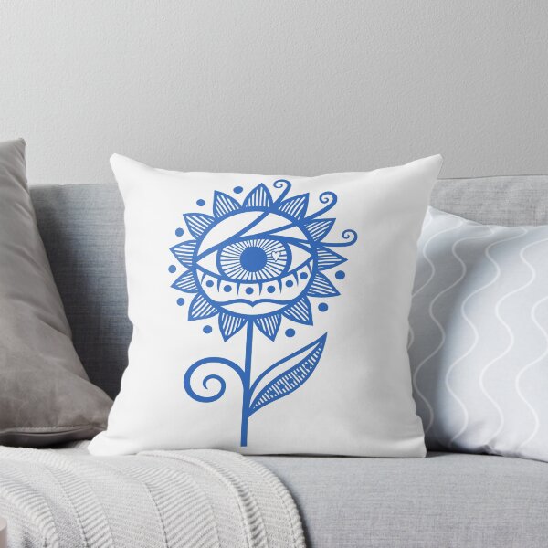 Item preview, Original Cyclops Flower Artwork Illustration (royal blue) designed and sold by wariana.