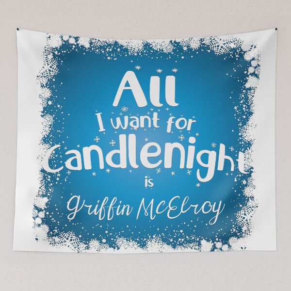 Item preview, All I want for Candlenight is Griffin McElroy designed and sold by BunnyMomMtl.
