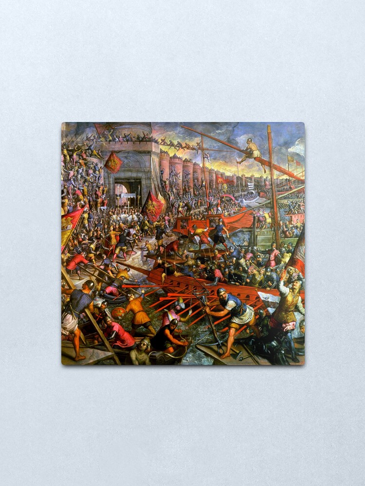 Alternate view of The Capture of Constantinople in 1204 Metal Print